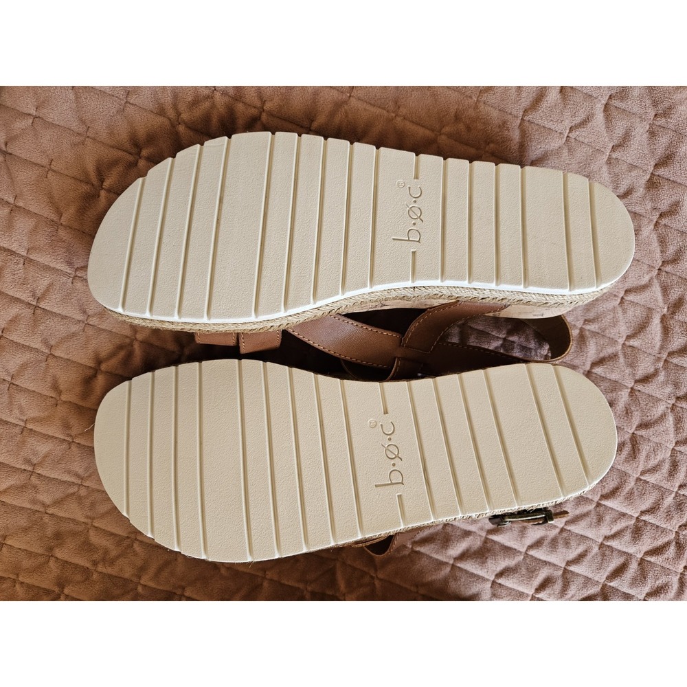 NIB BOC Shoes "Harper" Light Brown Sling Back Sandals With Box, Size 10M - Picture 8 of 9